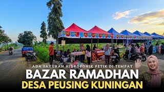 Wajib kesini! Bazar Ramadhan Desa Peusing Kuningan Jawa Barat, Berburu Takjil dan Sayuran Hidroponik