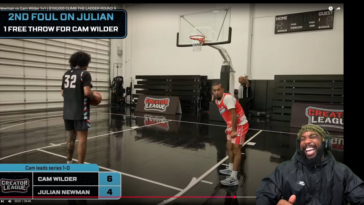 Julian RESPECTFULLY Crashed Out On Refs AGAIN LOL! Julian Newman vs Cam Wilder 1v1 | $100,000