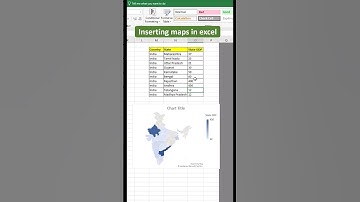 inserting maps in excel #shorts #cooftingdom #exceltricks