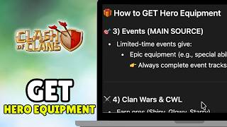 How To Get Hero Equipment In Clash Of Clans (2026) - Full Guide screenshot 3