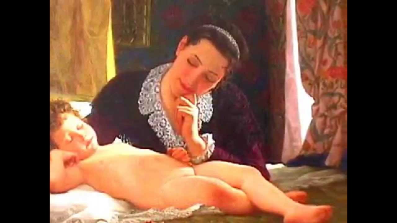 Сын смотрит маму мама в бани. В.А. Нагорнов. Мать и дитя. 1999.