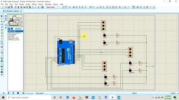 Simulasi Traffic Light 3 Simpang Menggunakan  Proteus dan Arduino