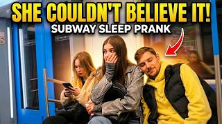 Fake Sleeping On Strangers Subway Prank
