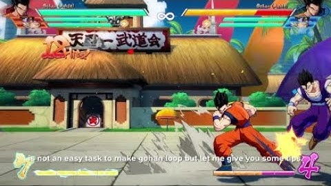 DBfighterZ Tutorial: Tips for Gohan(adult) loop kicks part 1.