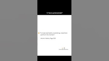 The Trick to Breaking Bad Habits #shorts #motivation #atomichabits #jamesclear