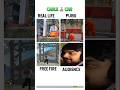 REAL LIFE VS PUBG VS FREE FIRE #pubgmobile #bgmi #freefire