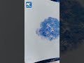 Unique water-marbled silk scarves