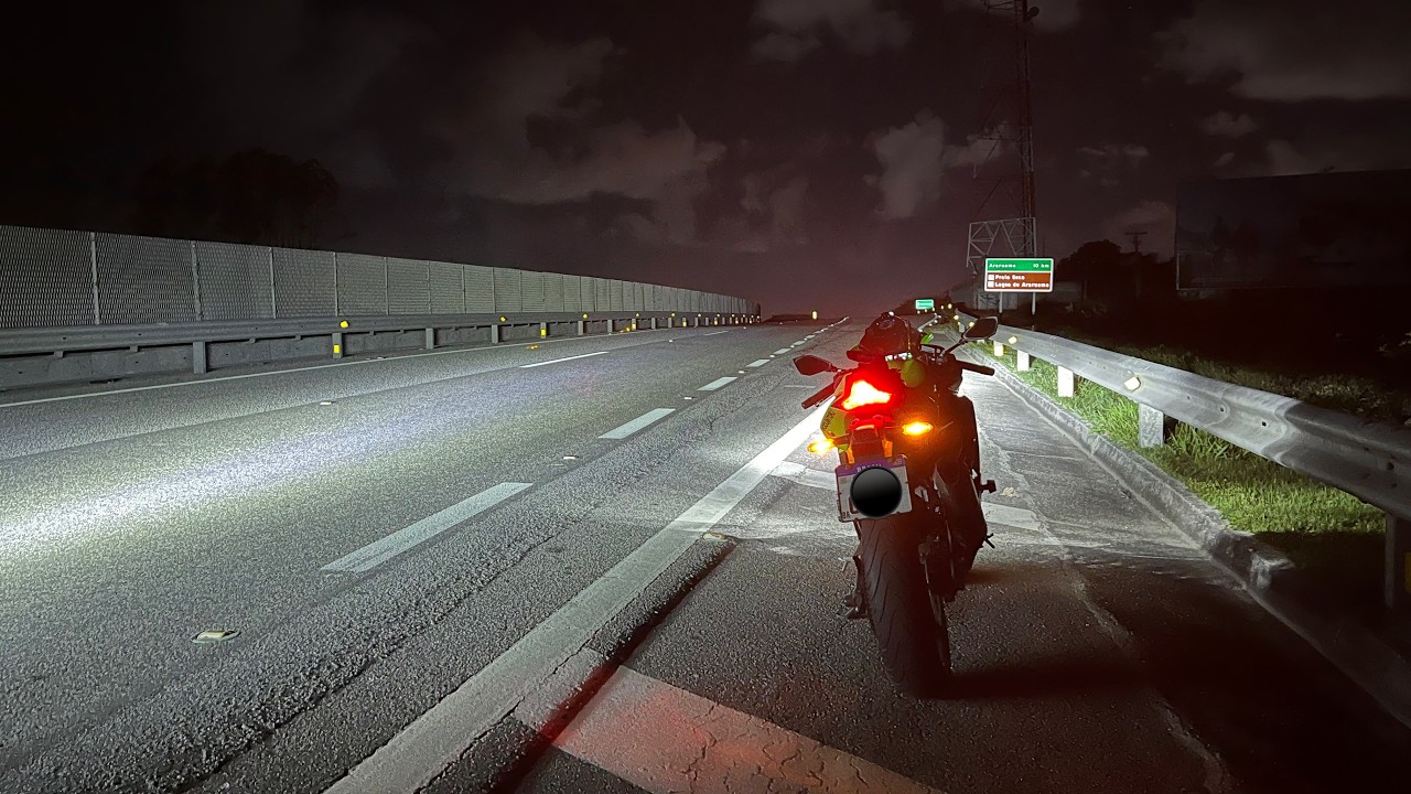 Motorcycle ride night (Rio de Janeiro) - Pure sound Kawasaki Ninja