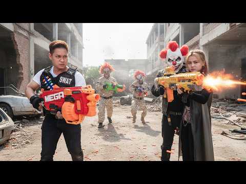 LTT Films : Silver Flash Warriors Lead Tactical Nerf Guns Fight Against Crimson Mask Militia