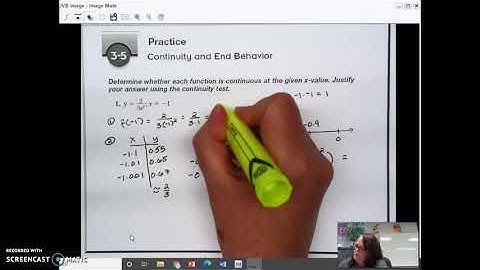 3-5 Continuity and End Behavior Part 1