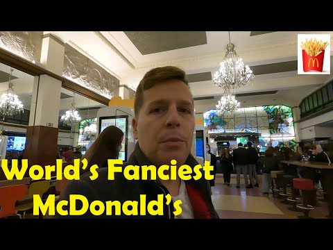Eating at The World's Fanciest McDonalds Restaurant! | They Have Chandeliers