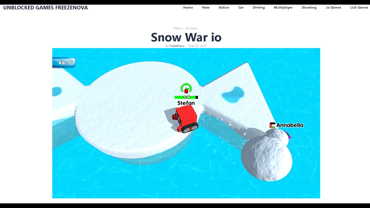 Snow War io Unblocked 