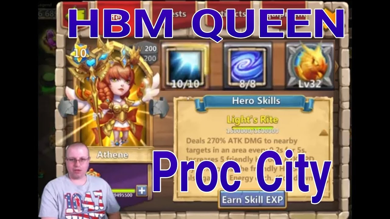 8/8 Empower Athene HBM Queen Castle Clash