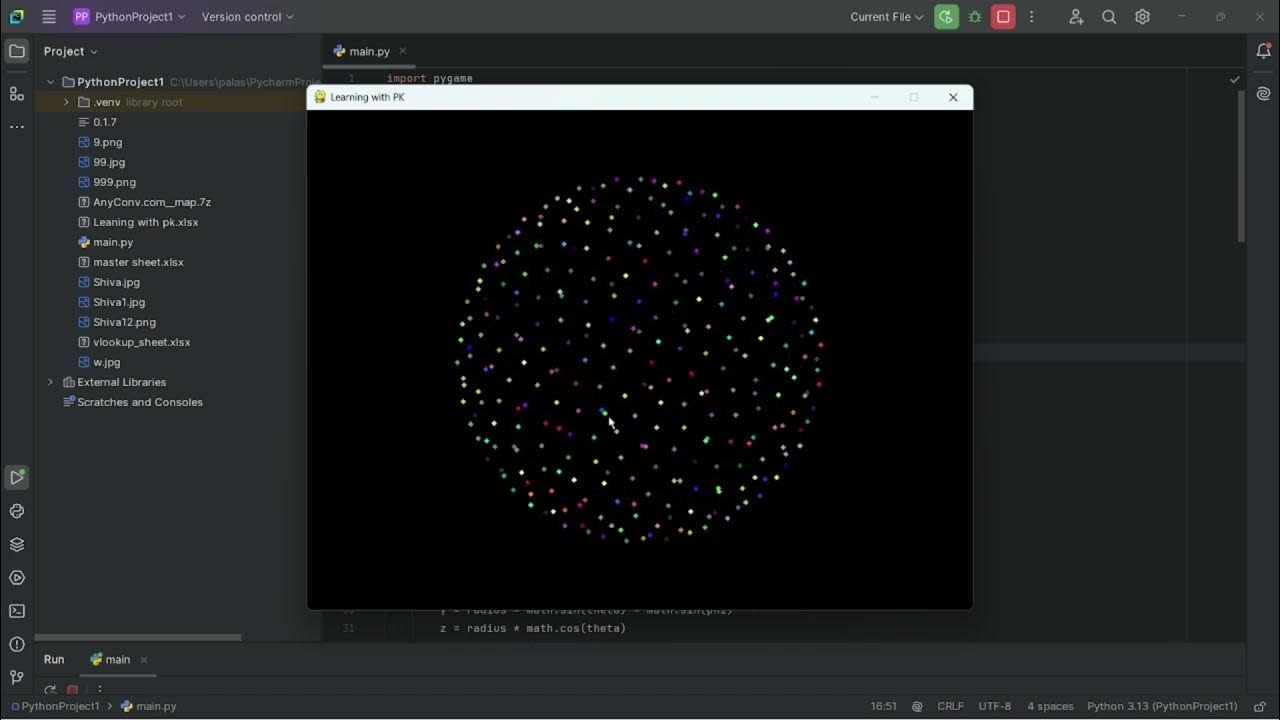 3d animation universe in python - YouTube