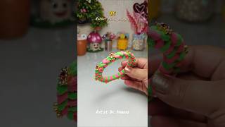 DIY Rubber Band Bangle 💖 Reuse of Old Bangle #trending #diy #art #craft #viral #shorts #shortvideo