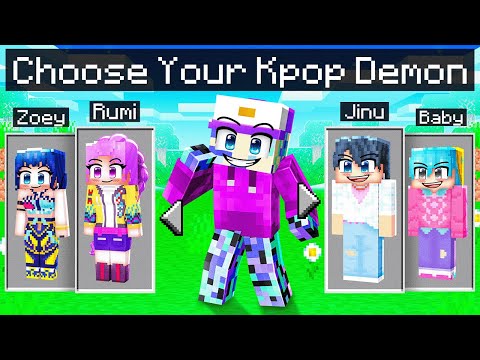 Minecraft But You Can CHOOSE YOUR KPOP DEMON HUNTER!