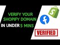 How to Verify Your Shopify Domain on Facebook Business Manager FAST.