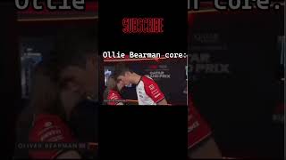 "Say the engine." 🤣Ollie Bearman Core! 🐻