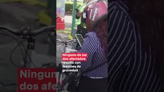 Motociclista invade carril del metrobús y choca con policía - N #Policía #Accidente #Shorts Motociclista invade carril del metrobús y choca con policía - N #Policía #Accidente #Shorts
