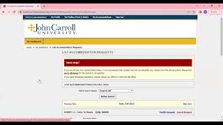 Requesting Accommodations for Registered Students