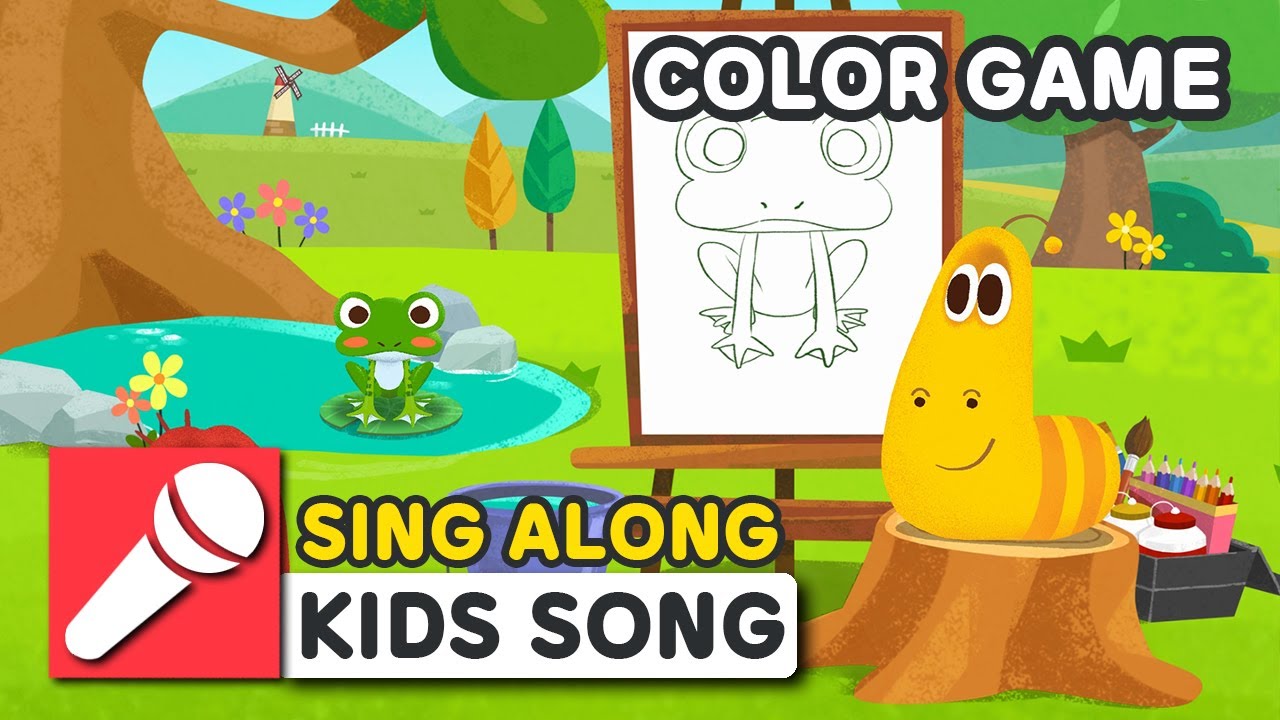 [Sing Along] COLOR GAME - English - Larva KIDS song - YouTube