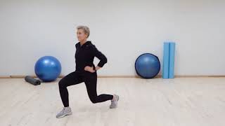 Diagonal lunge classic and two other 'diagonal lunges'