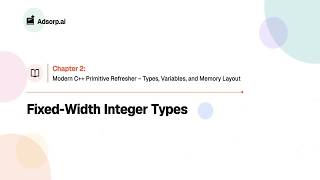 2.2 | Fixed-Width Integer Types