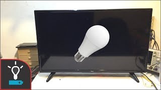 Smart tv improvised fix  using LED bulb [Spanish]