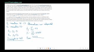 AP® Statistics 2024 FRQ Video Solution Q1