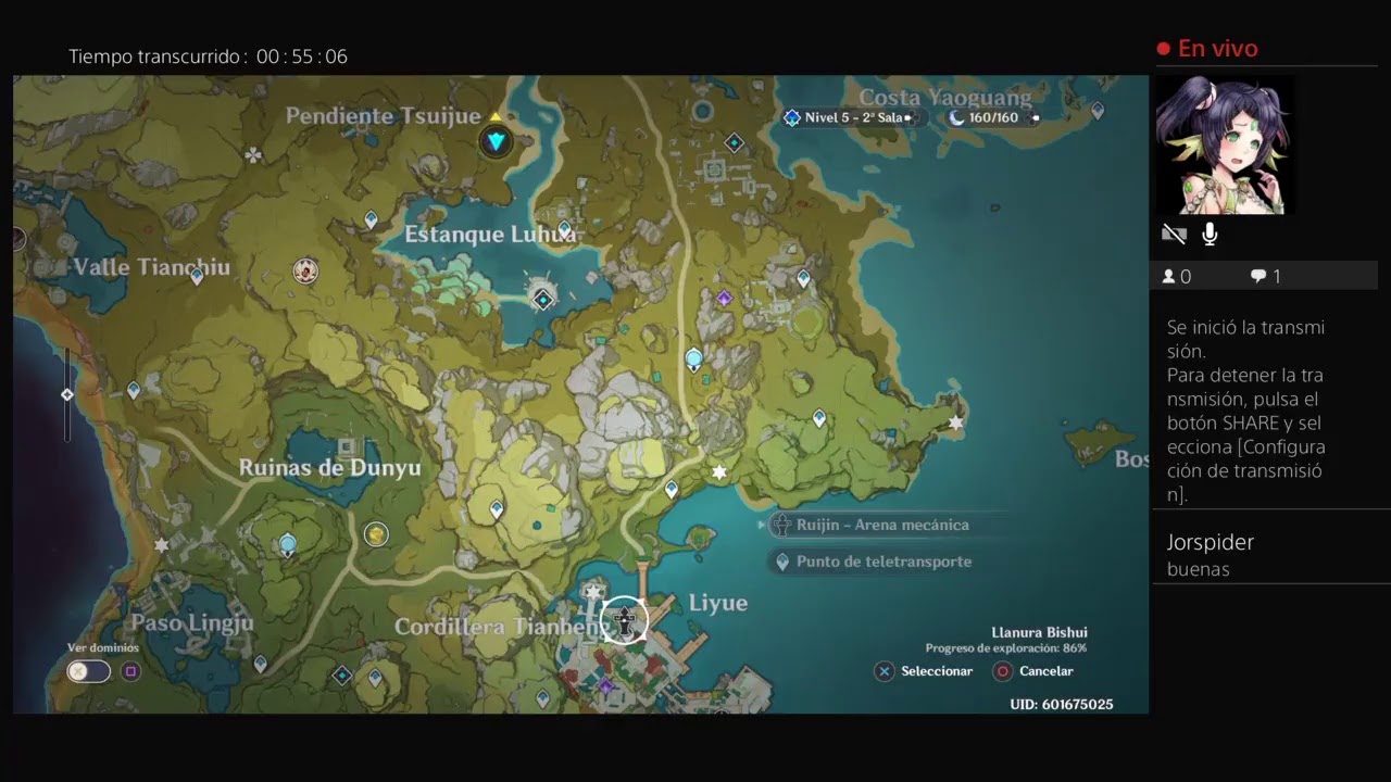 Capítulo final de en evento de Las lintenas en  Genshi ipact