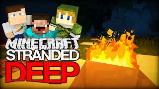 Minecraft STRANDED DEEP #2 - Sing the campfire song! screenshot 1
