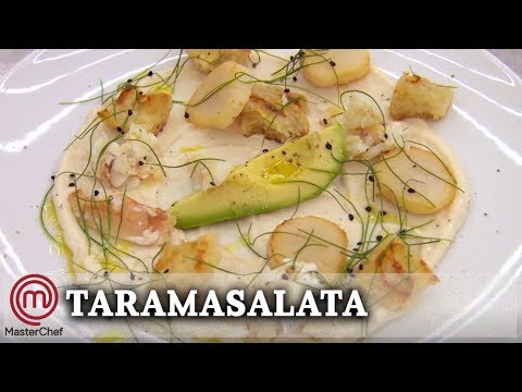 Taramasalata with Scallops, Crab and Croutons | MasterChef UK