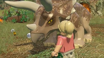 LEGO Jurassic World Walkthrough - Triceratops Recovery
