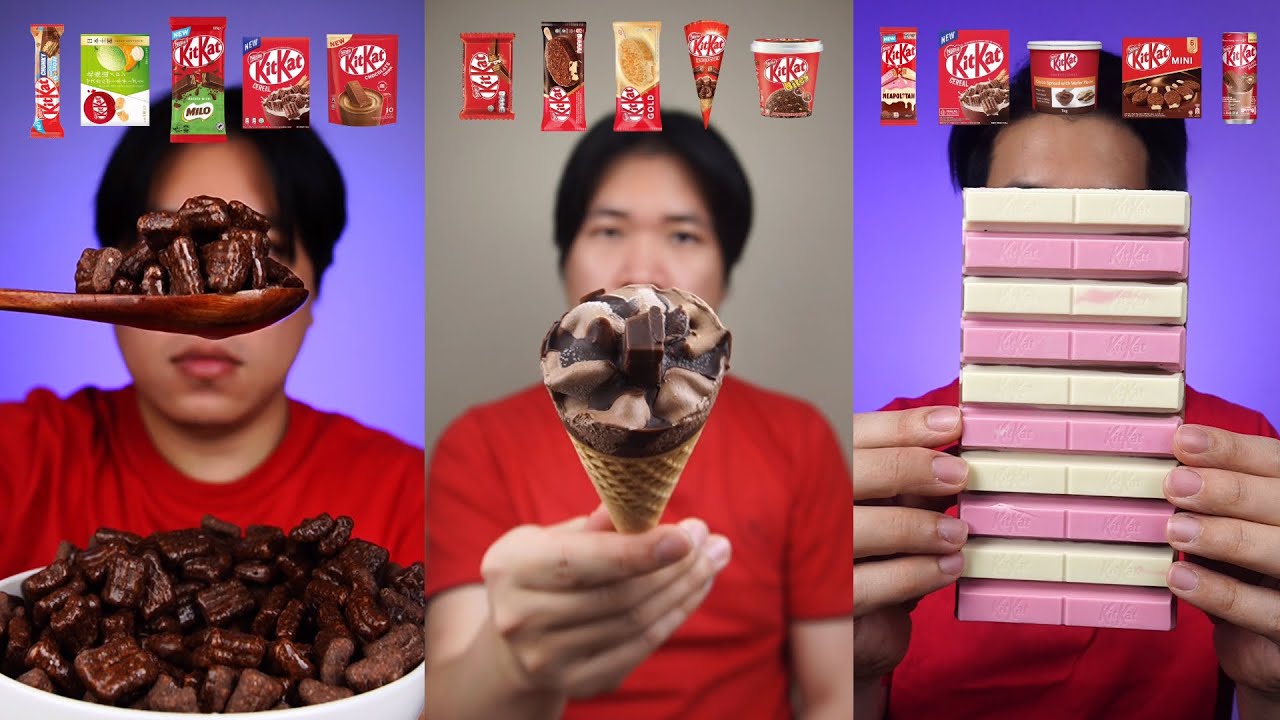 [COMPILATION] EAT VARIOUS KITKAT PRODUCTS