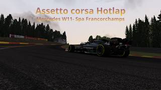 Assetto corsa Onboard Hotlap: spa francorchamps: Mersedec W11