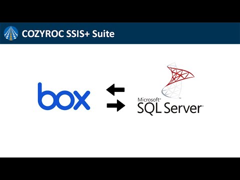 Box ➡️ SQL Server integration. Download files from Box to SQL Server. Box  SSIS data integration.