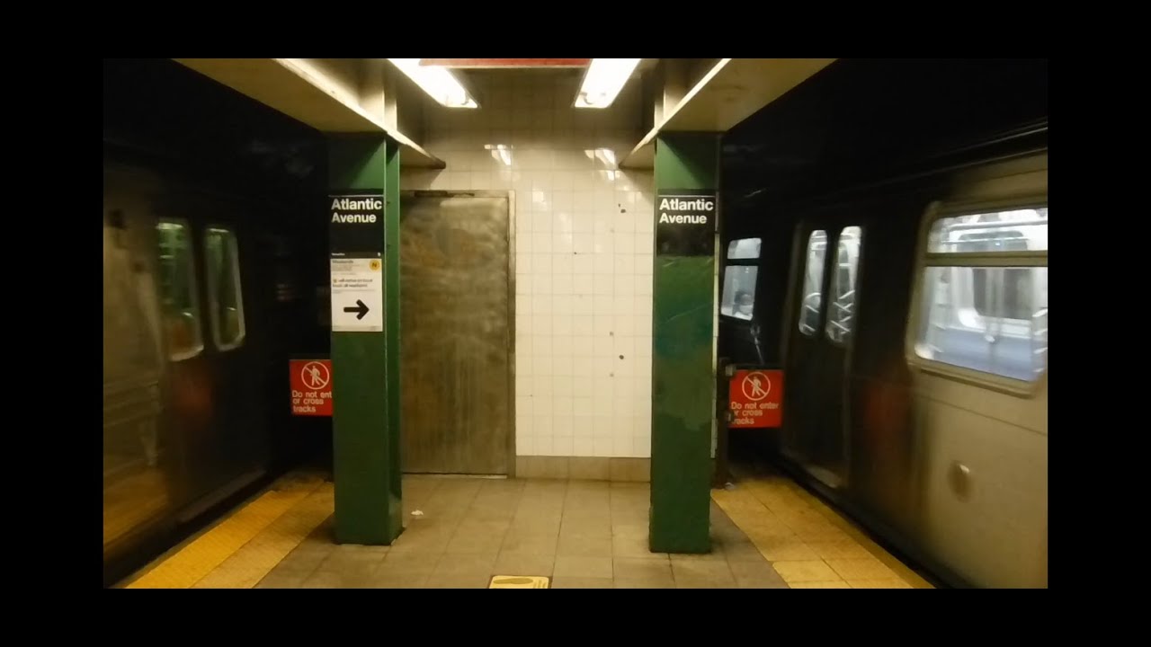 BMT 4th Avenue Line: R160B Alstom R/R68 D Trains@Atlantic Avenue ...