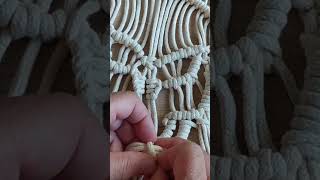 Making a skull macrame wall hanging  for Halloween