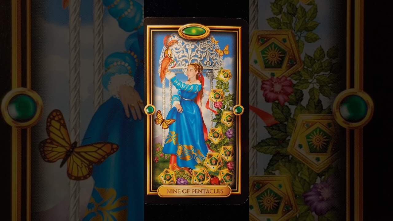 Nine of Pentacles 👑 Gilded Tarot card meaning