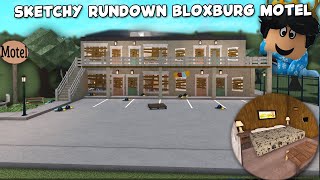 building a SKETCHY RUNDOWN BLOXBURG MOTEL