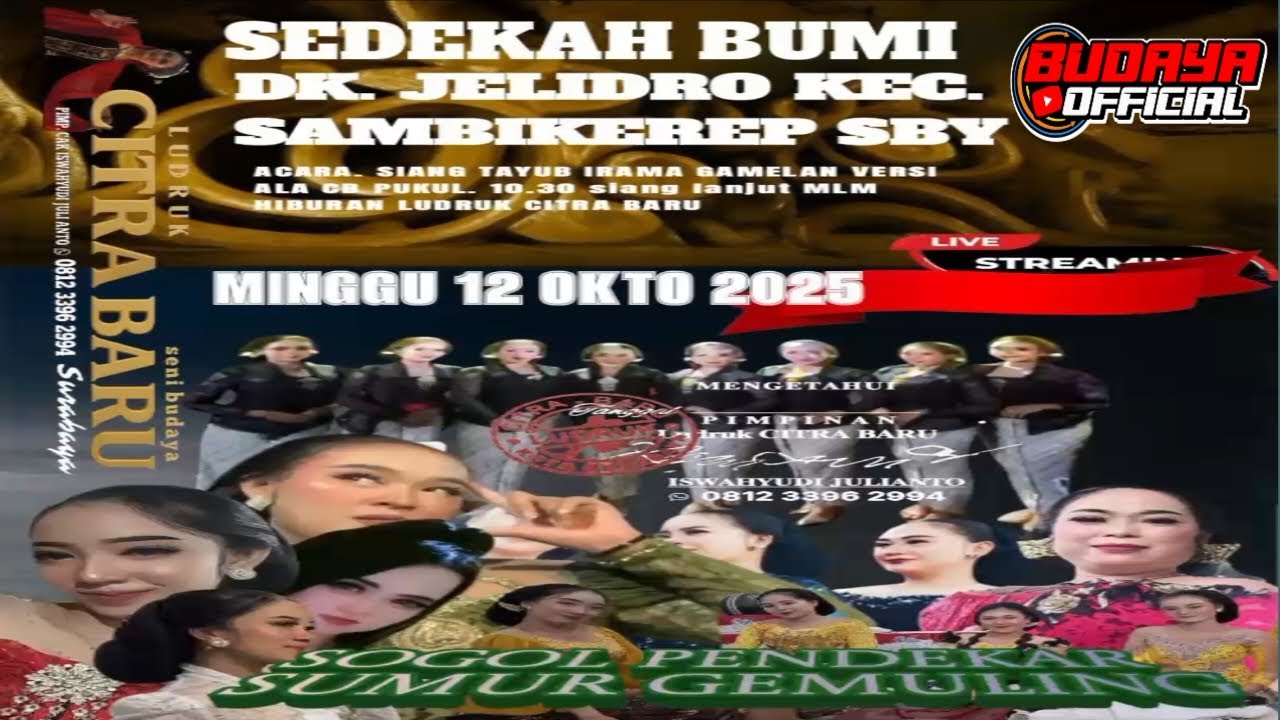 🛑Live Ludruk CITRA BARU Dk Jelidro Kec Sambikerep Surabaya
