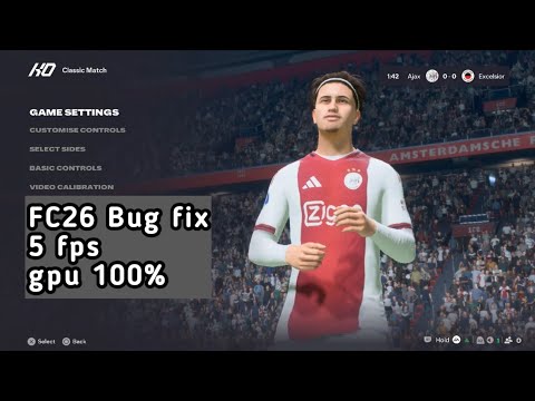 FC26 drop fps fix gpu 100% 