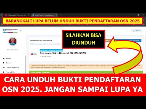 CARA UNDUH BUKTI