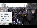 Displaced Aleppo residents await return as security operations continue