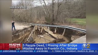 Five People Dead When Bridge Washes Away