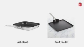 Calphalon Contemporary Nonstick 11 In. Square Griddle Comparison Video Calphalon Short Order Griddle