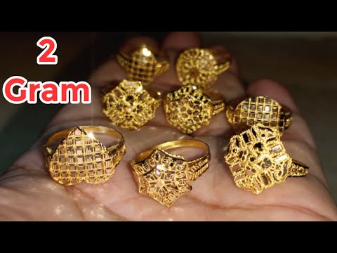 1 gram men gold ring || 2 gram ring || men rings || anguthi || gold ring ||  gents ring || mardana | Rings for men, Gents ring, Gold rings