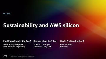 AWS re:Invent 2022 - Sustainability and AWS silicon (SUS206)