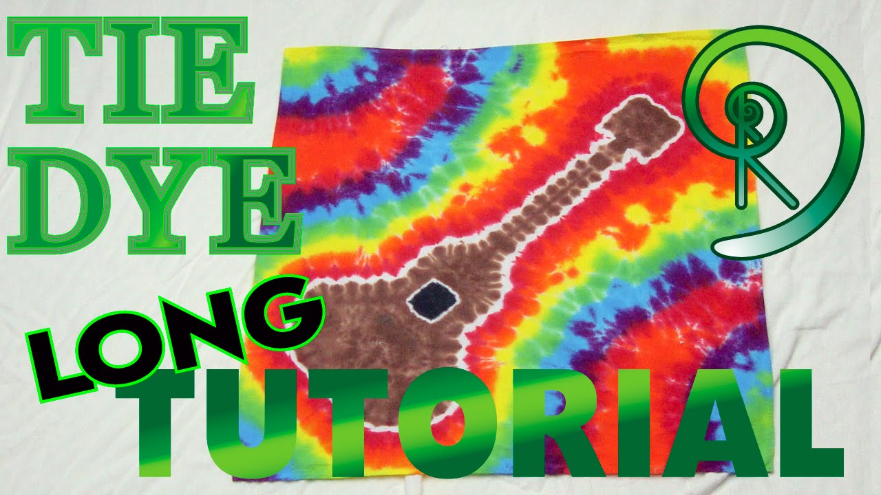 Rainbow Guitar Tie Dye [Long Tutorial] 71 YouTube