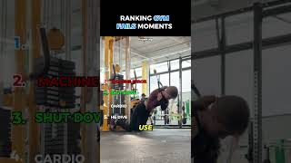 Ranking GYM FAILS 💀  #funny #laugher #viral#shorts #gym